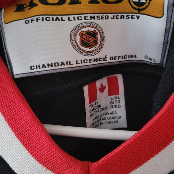 Blue jackets youth men jersey autographed long sieve large extra large hockey - Picture 2 of 7